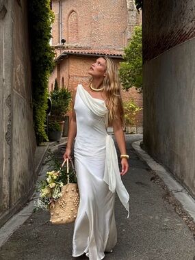 Arcina Ori Helena Ivory Maxi Dress NWT